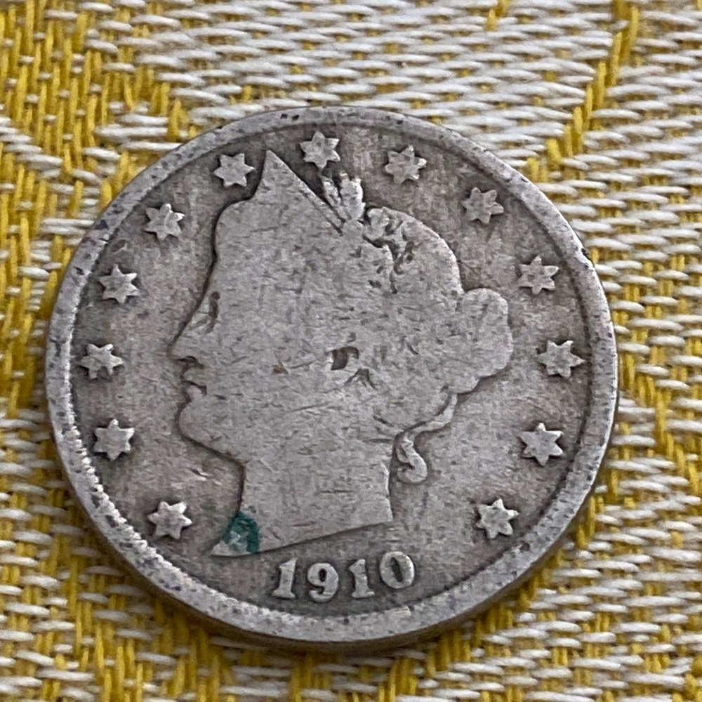 Antique 1910 Liberty Head Nickel